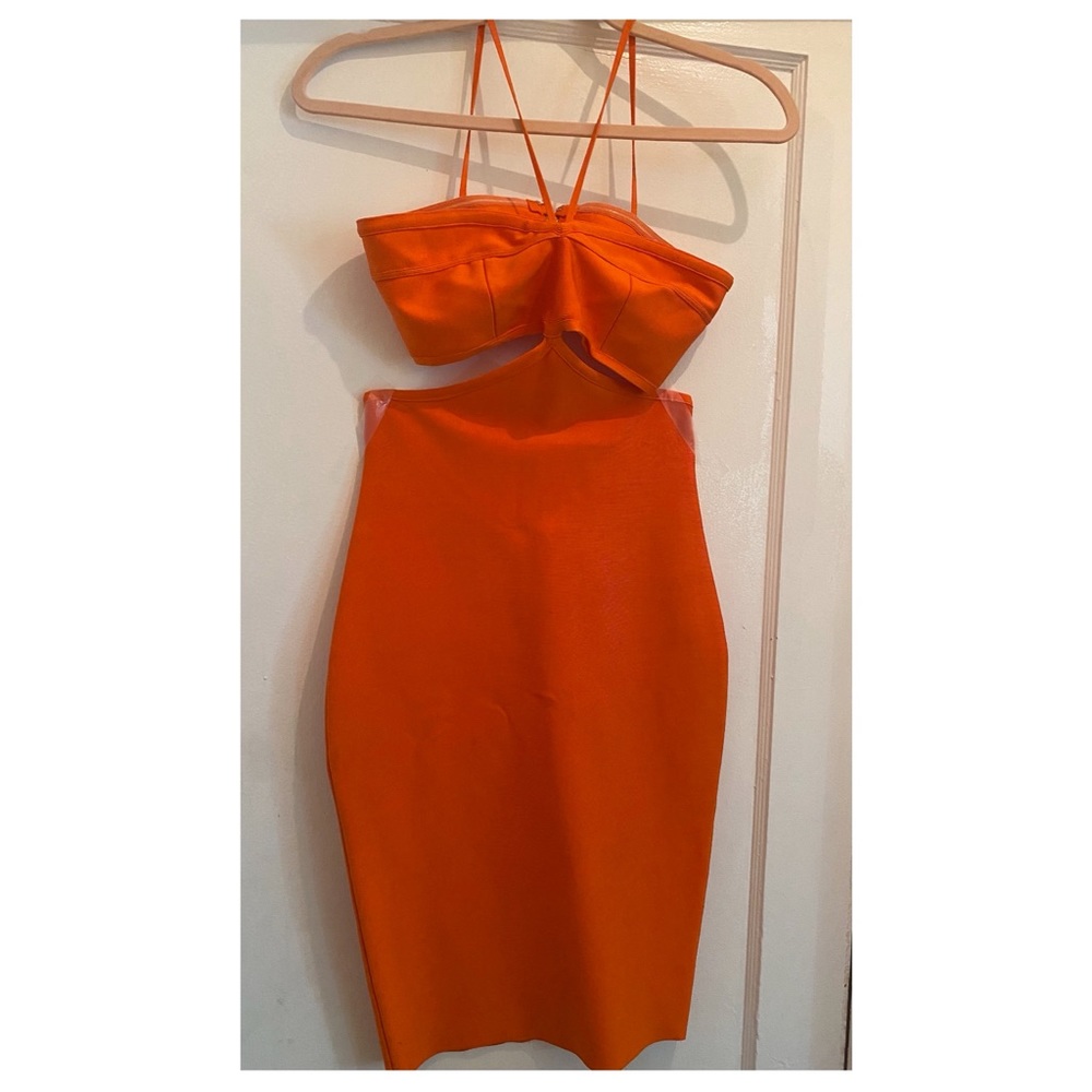 Beautiful bandage orange dress